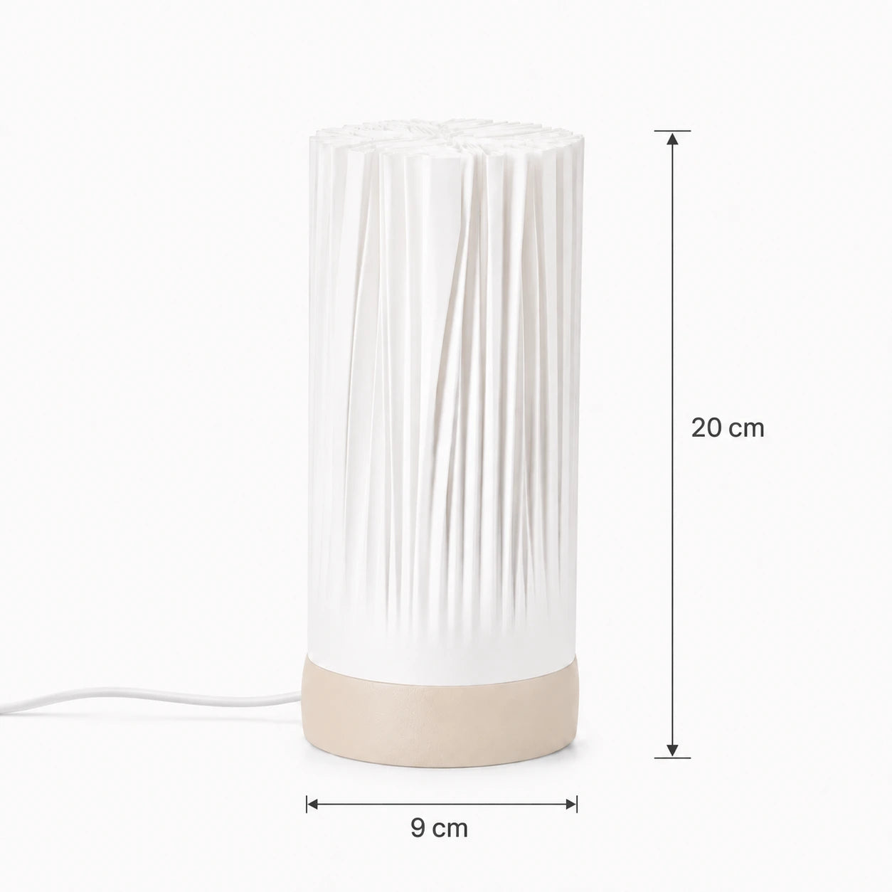 Lámpara LED USB Plisada