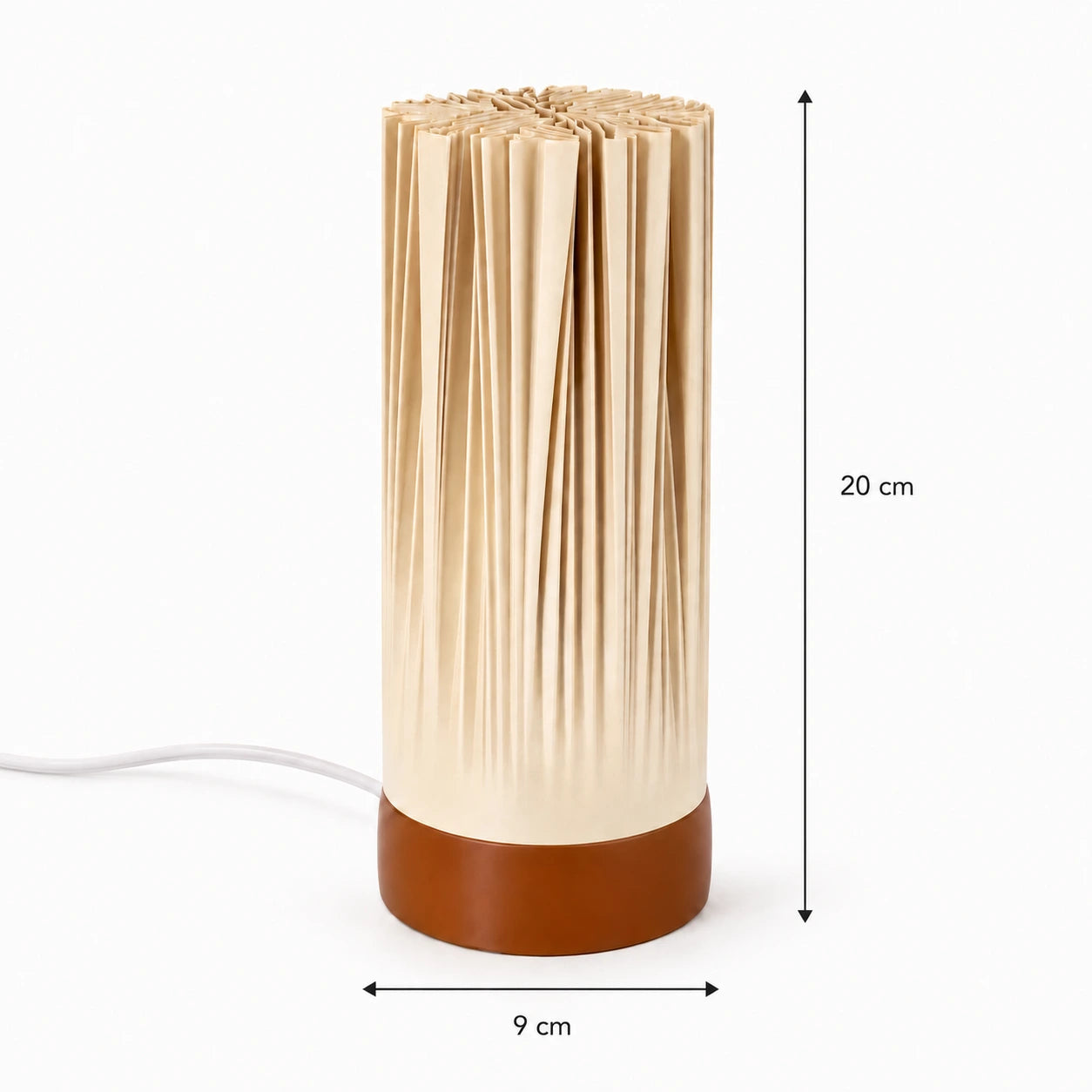 Lámpara LED USB Plisada